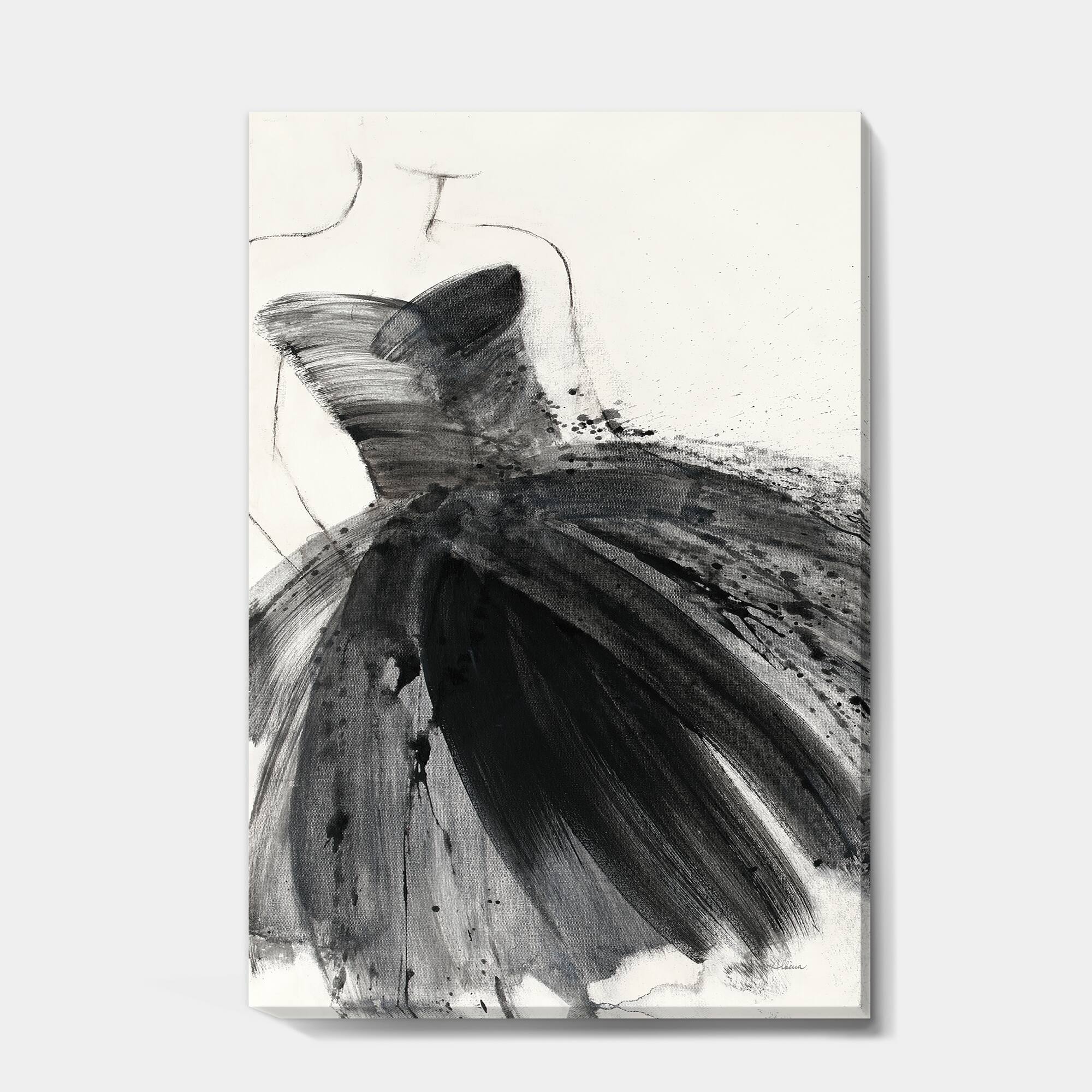 Designart - Glam and Fashion Feminine III - Fashion Figures Gallery-wrapped Canvas